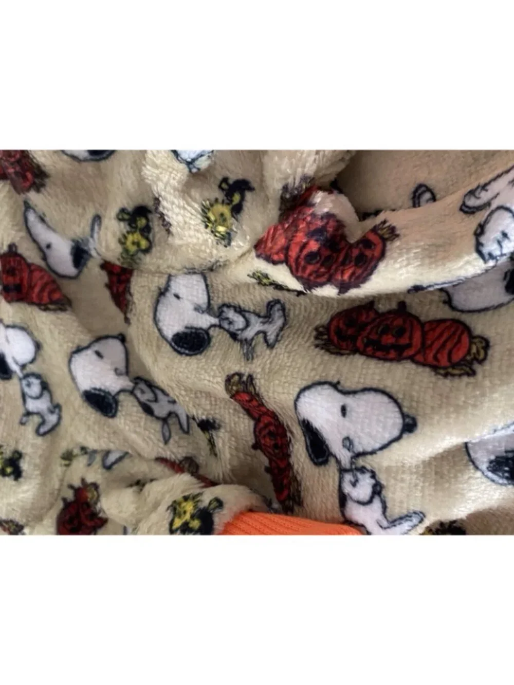 Peanuts Snoopy Halloween Trick Or Treat Dog PJ Pajamas Fleece Sz S Small NEW